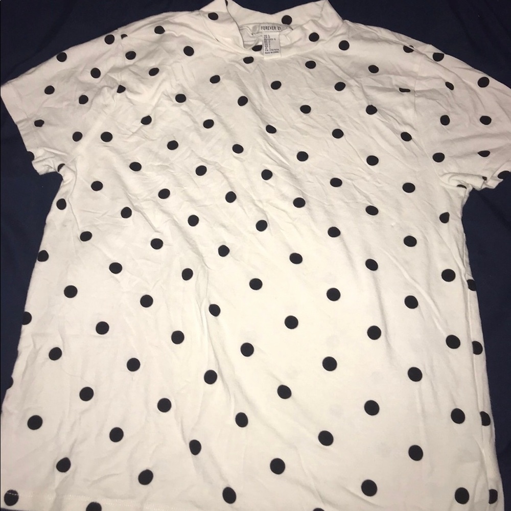Forever 21 poka dot blouse